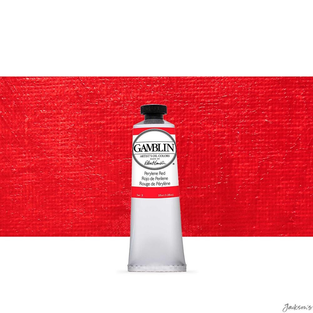 Gamblin Artists' Oil Paint Alkali Refined Linseed Oil 37ml Perylene Red