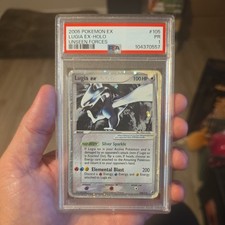 2005 POKEMON EX UNSEEN FORCES #105 LUGIA EX-HOLO PSA 1