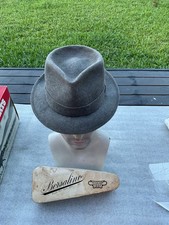 Vintage OUTSTANDING 1960s Borsalino -7-1/8 Travel Fedora Box
