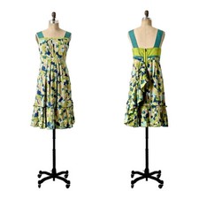 Anthropologie Girls From Savoy Fresh Current Floral Dress Womens Size 4