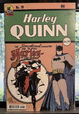 HARLEY QUINN #19 BOB KANE RYAN SOOK RETRO HOMAGE CARDSTOCK VARIANT COVER 2022 DC
