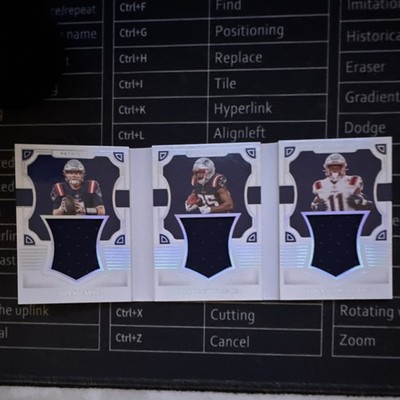 Panini National Treasures Rookie Triple Booklet /25 #RTB-NWE Zappe Strong Thorn 