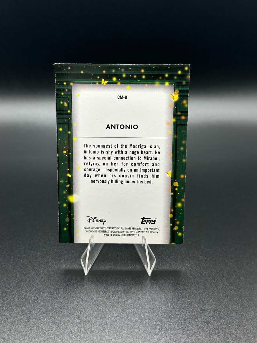2025 Topps Chrome Disney Shadow Box Antonio /40 Encanto | eBay