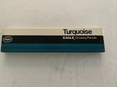 Vintage Berol Türkis E3 Zeichnung Filmograph Bleistifte X12 unbenutzt OVP