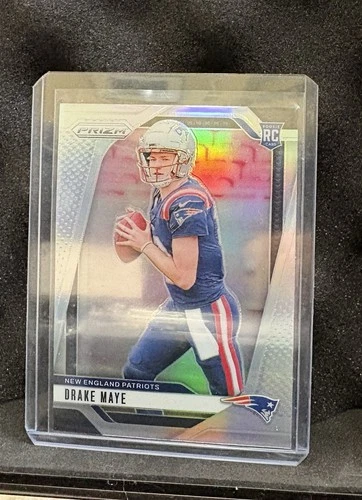 2024 Panini Prizm - Rookies Drake Maye #329 Silver Prizm (RC)