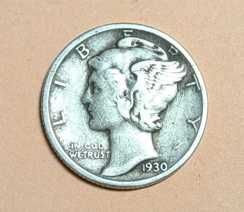 1930 P - Mercury Dimes - Nice Circulated Condition - Very Collectible