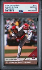 2018 Topps Now Shohei Ohtani 23J Japanese Japan Kanji RC PSA 10 Gem Mint 1st Win