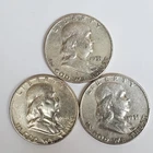 1951 P,D,S Franklin Half Dollars 90% SILVER (3 Coin Set) **Exact Coins** #00-34
