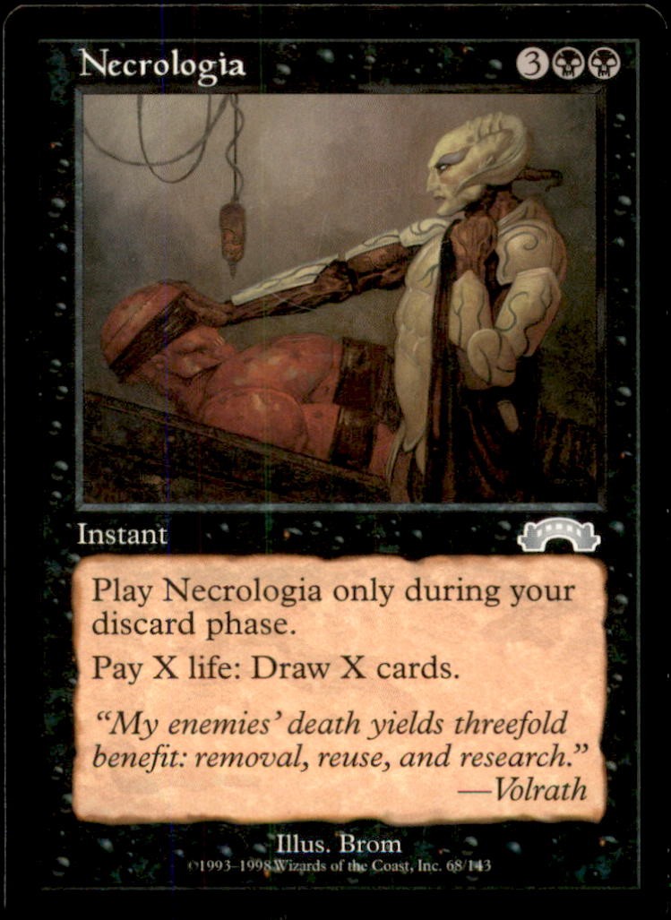 Necrologia LP Light Play Exodus MTG [8801]