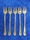 Gorham Fairfax Sterling Silver Cocktail Forks 5 5/8" M Monograms - Set of 5