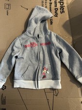 OFFICIAL WALT DISNEY WORLD/ DISNEY PARKS FULL-ZIP GLITTER HOODED JACKET GIRLS XS