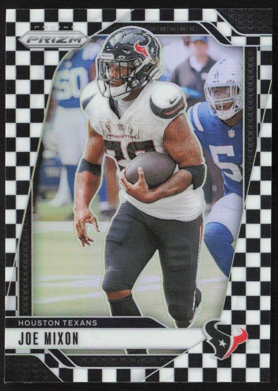 2024 Panini Prizm Black & White Checker SSP Joe Mixon #112 TS7