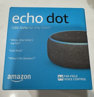 Amazon Echo 3rd Gen Alexa Smart Speaker, Dolby, Blue Power Adapter