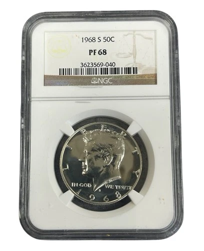 1968-S NGC PF68 50C KENNEDY HALF-DOLLAR