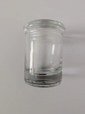 Set of 4 Clear Glass Stash Jars 3 oz w/ Airtight Lids – Storage Containers