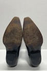 Tony Lama Black Leather Western Cowboy Boots Stitched Pointed Toe Size 7.5 — photo 6