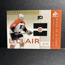 2002-03 SP Game Used Piece of History Gold #43 /99 John LeClair #PH-JL