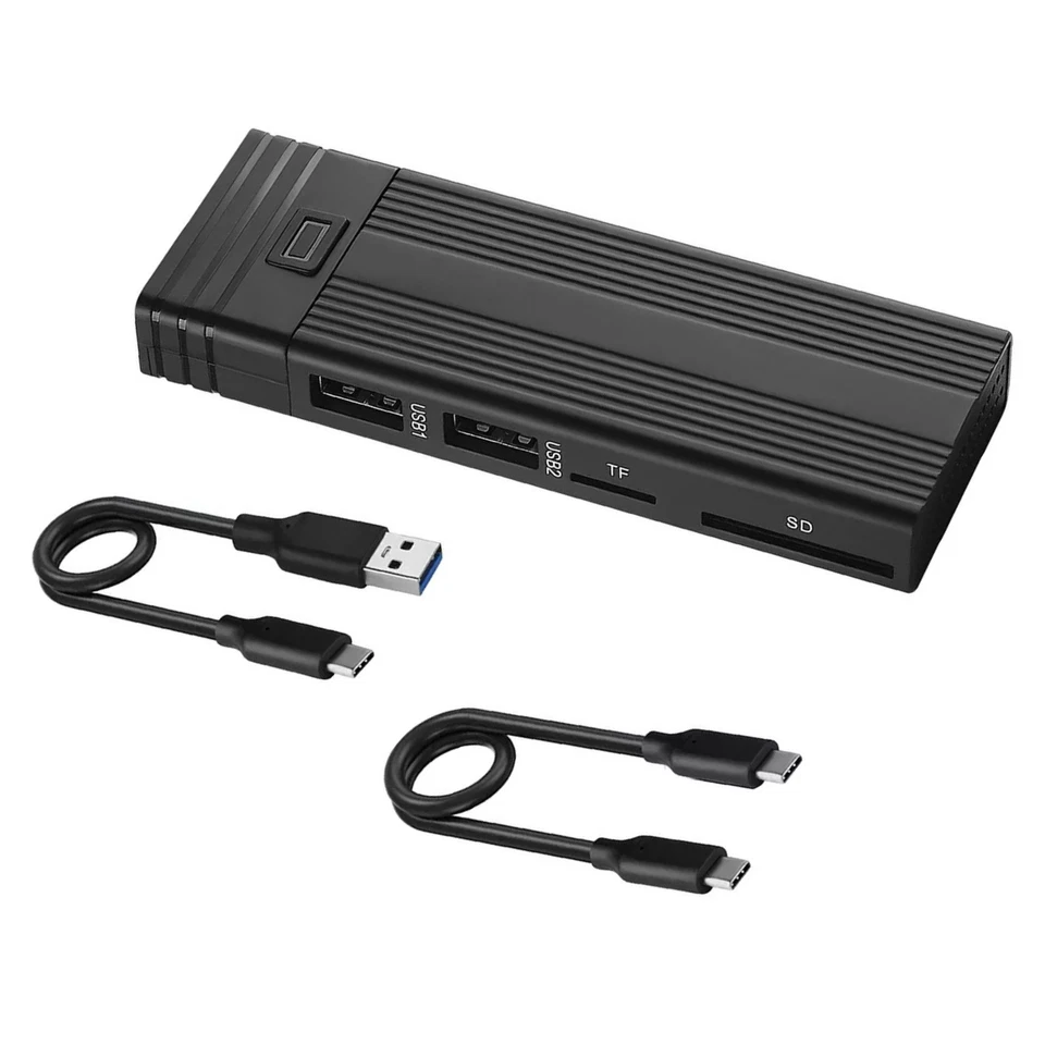 Mobile External SSD Adapter Case M.2 NVME SATA M-Key B+M Key Type-C Hub - Image 4 of 4