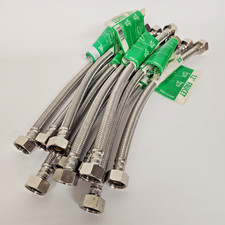 10-Pack 12" 1/2" FIP x 1/2" FIP Faucet Supply line Hose Stainless Steel Braid