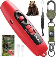 Electronic Air Horn 120dB Bear Whistle USB Rechargeable for Hiking Camping