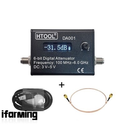 HTOOL DA001 0-31.5dB Adjustable Wideband Digital RF Attenuator Module DC-6GHz