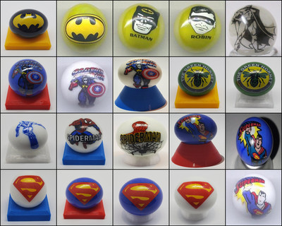 Superheroes Marbles Pick Your Marble (25 marbles w/ Stand) Buy more & Save