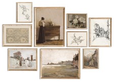Vintage Wall Art Prints Decor, Farmhouse Wall Decor French Country Canvas Art...