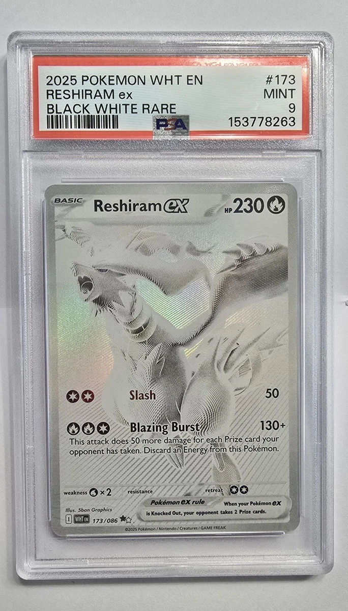 Reshiram Pokémon TCG Professional Sports Authenticator (PSA