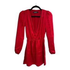 Reformation Nora Silk Dress in Red Size XS