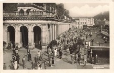 Karlovy Vary Kolonáda Czechoslovakia RPPC Historic Spa Town View