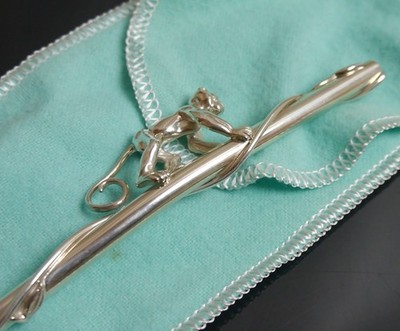 Authentic Tiffany & Co. Vintage Straw Monkey Rare Sterling Silver