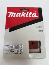Makita Schleifpapier Holz Metall Stahl 114x102mm Korn 80 10 Stück