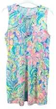 Lilly Pulitzer Johana Cover Up Dress Bennet Blue Surf Gypsea M Medium (30121B)