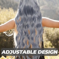 Long Fluffy Synthetic Wig with Bangs for Festival Wedding Birthday Cosplay