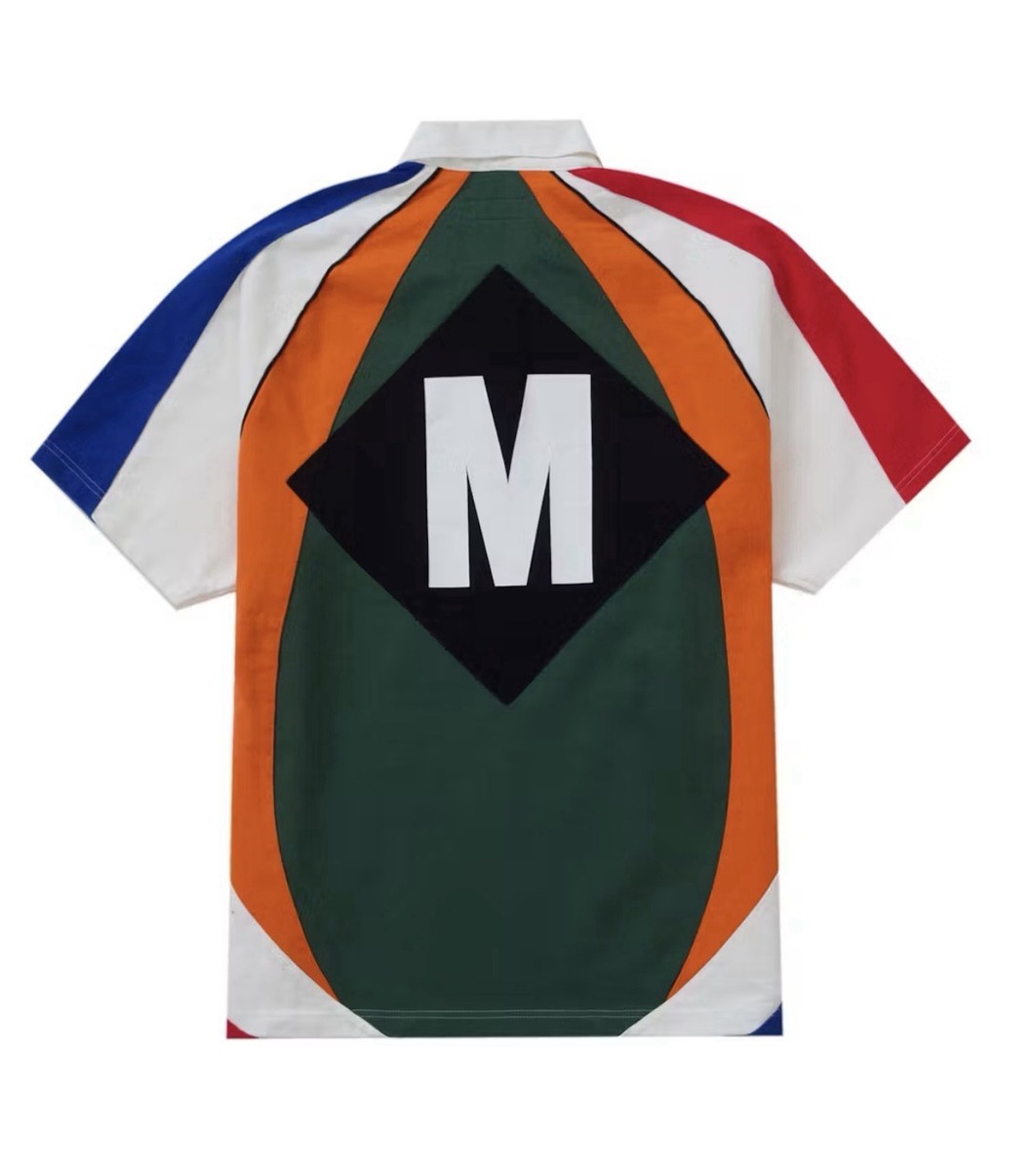 Supreme Rugby Polo Shirt Mens L Relaxed Multicolor SS24 PREOWNED