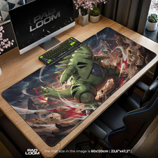 Tyranitar Sandstorm Mouse Pad, Powerful Pokemon Gaming Desk Mat Accessories