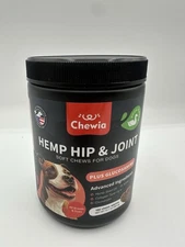 Chewia Hemp Hip & Joint Soft Chews for Dogs - Duck Flavor - 180 ct - 05/2026