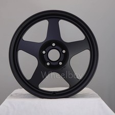 1 Pc Only Rota Wheel Slipstream 17x8.5 5x114.3 35 73 Satin Black