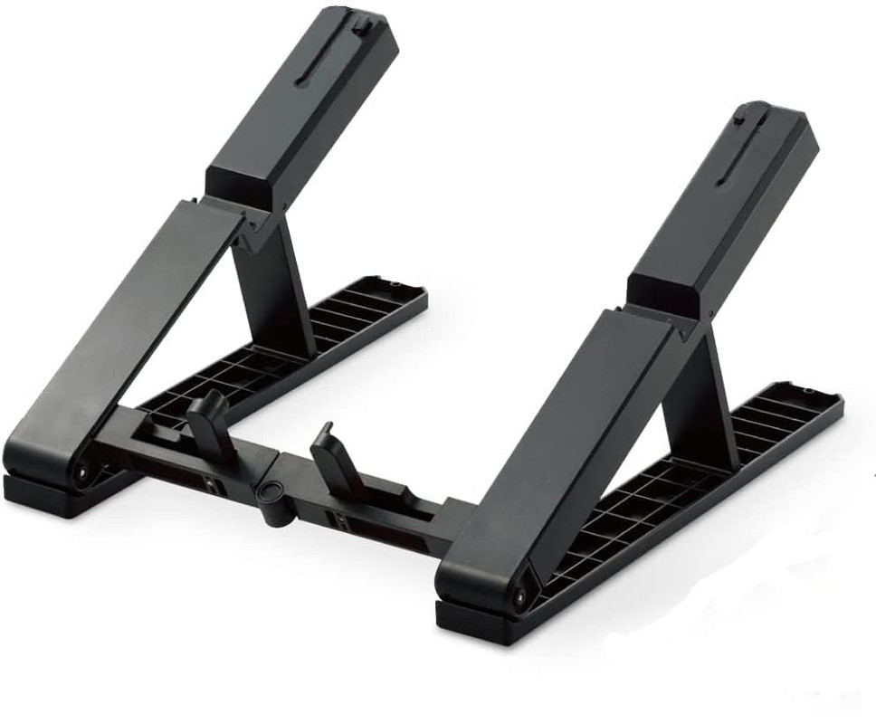 Laptop Stand Aluminium Table Stand 280 Gram Foldable Design (MET Black)