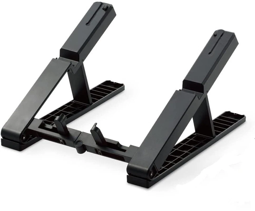 Laptop Stand Aluminium Table Stand 280 Gram Foldable Design (MET Black)