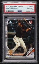 2019 Bowman Draft Hunter Bishop #BD-31 PSA 10 GEM MT fl4