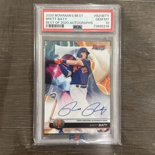 2020 BOWMAN'S BEST BRETT BATY BEST OF 2020 AUTOGRAPHS PSA 10 GEM MINT
