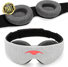 100% Light Blocking Eye Mask Zero Pressure Adjustable Sleep Mask for Travel