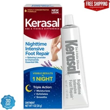 Kerasal Nighttime Intensive Foot Repair, Skin Healing Ointment For Cra