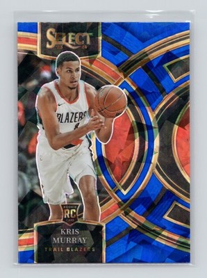 2023-24 Panini Select Blue Cracked Ice #120 Kris Murray - Trail Blazers (E)