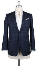 Luigi Borrelli Dark Blue Wool Blend Sportcoat - 40/50 - GU3BRC130670 