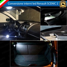 KIT LED INTERNI RENAULT SCENIC II KIT DI CONVERSIONE COMPLETA 100% NO ERROR