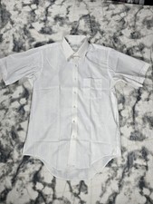 Mens Arrow Bradstreet Short Sleeve Shirt 16 Collared Made In Usa
