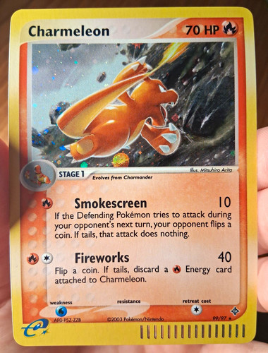 The Pokémon Company Pokémon TCG Charmeleon 99/97 EX Dragon Secret Rare Holo NM