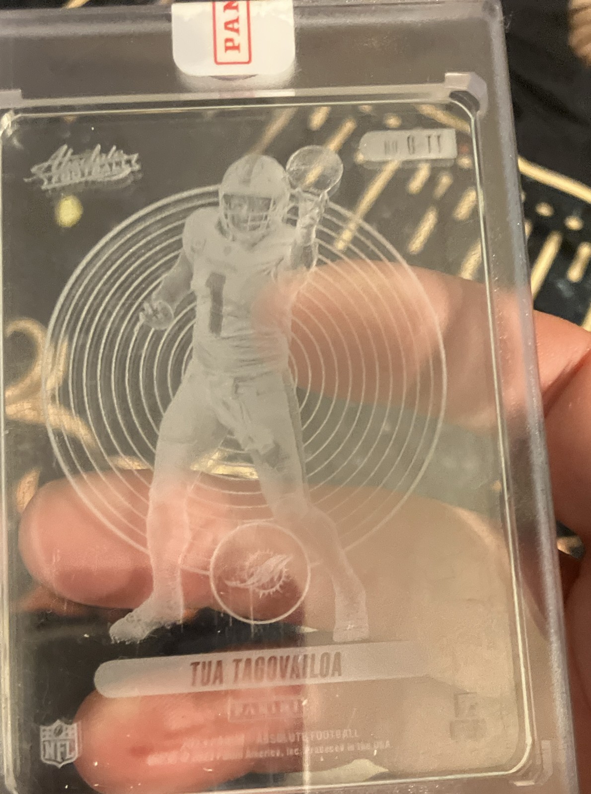 Tua Tagovailoa #G-TT Football Cards 2022 Panini Absolute Glass trading card — raw and PSA graded price guide